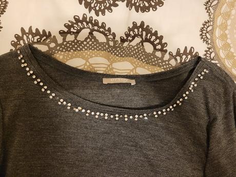 Tričko s dlhým rukávom s kamienkami, orsay,s