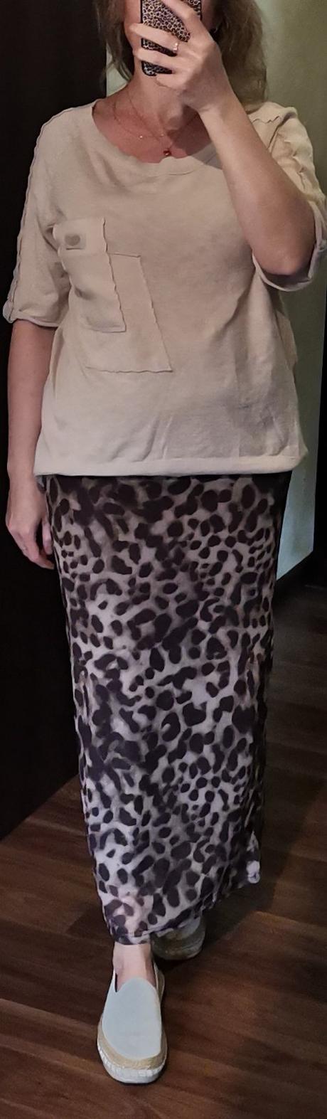 Leopardia sukňa, s