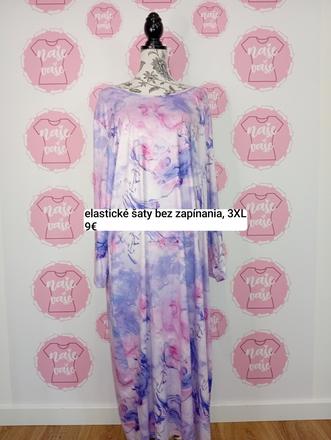 Elastické šaty bez zapínania, xxxl