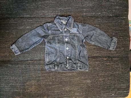 Riflova bundička- nová, veľkosť 86/92, denim,86