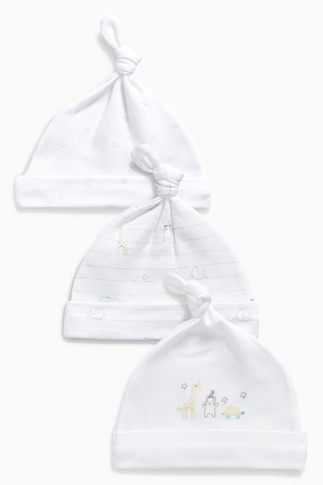 3 balenie čiapok next uk, next,68 / 74 / 80