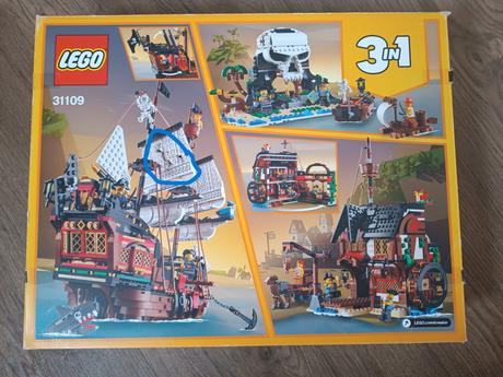 Lego creator 31109 pirátska loď, 