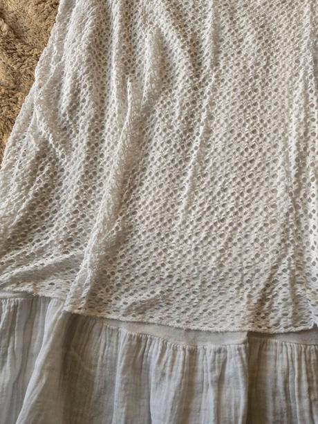 Ľahké biele letné šaty, xl