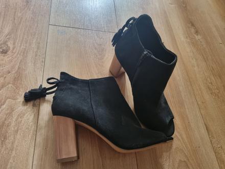 Čierne kotníkové topánky jenny fairy, 37