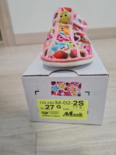 Papučky 27, manik,27