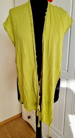 Zelenožltý tenký šál, 