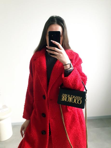 Červený kabátik xl, xl