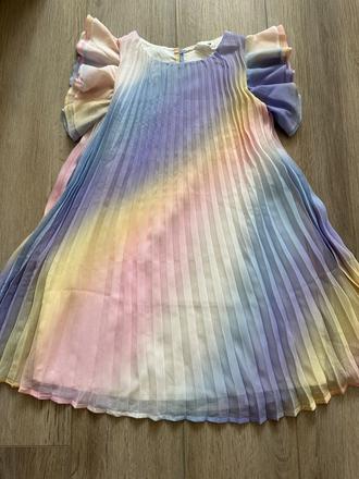 Plisované šaty pastel h&m 128, h&m,128