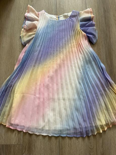 Plisované šaty pastel h&m 128, h&m,128