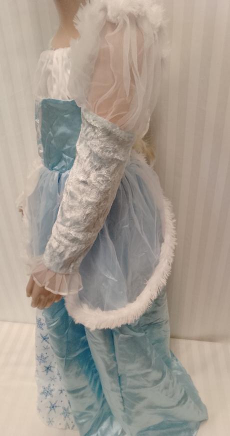 Ľadová princezná modro biele šaty, 4-7r, 104-122, 