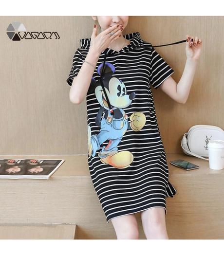 Saty mickey s kapucnou, s