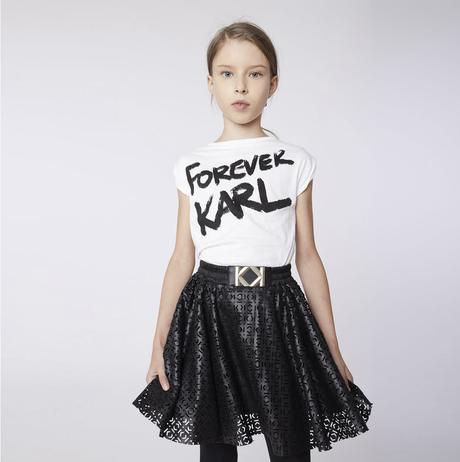 Koženková sukňa karl lagerfeld kids, č. 156, 14 r., 158