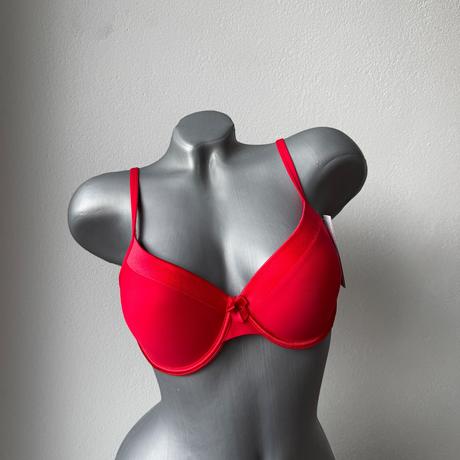 Mierne vystužená podprsenka s kosticou 6227 červen, 80b / 90b