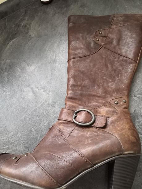 Kožené čižmy 2x obuté, 39