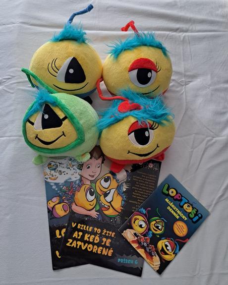 Plyšáci "loptoši" (4 ks) + iné zdarma,