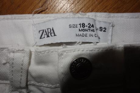 Biele zvonové rifle 18-24 mes, zara,92