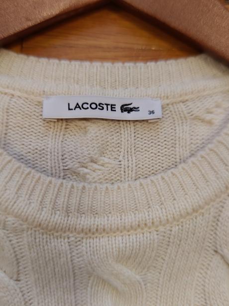 Lacoste originál luxusné bavlnene ikonické saty, lacoste,m