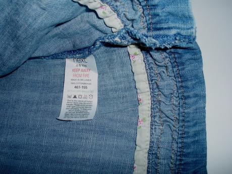 Rifľové šaty veľ.110, zn. next, 8 eur, next,110