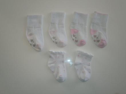 Ponožky biele, 19
