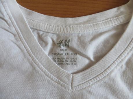 Biele tričko krátky rukáv - veľ. 146/152 - hm, h&m,146
