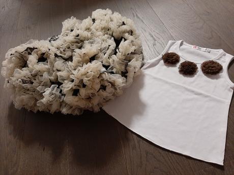 Extra bohato riasená tutu suknička a tričko na 2-5, 104