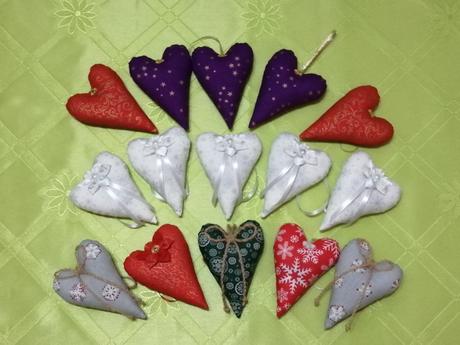 Srdiečka s vianočným motívom, 