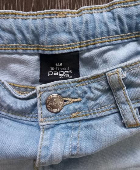 Rifľové šortky - 146/152, takko,146