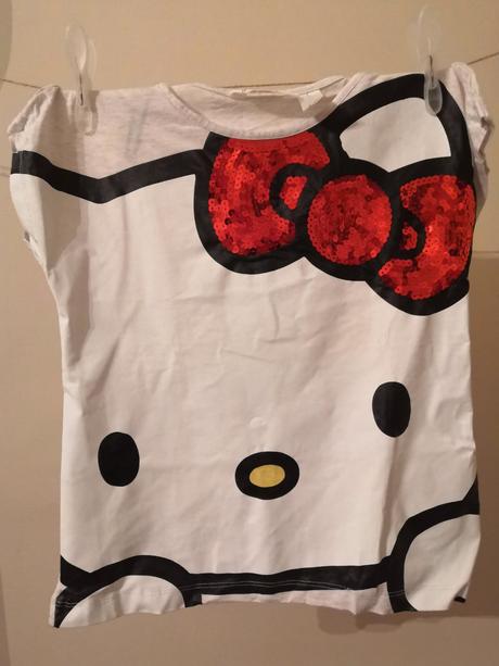 Hello kitty tričko, h&m,134