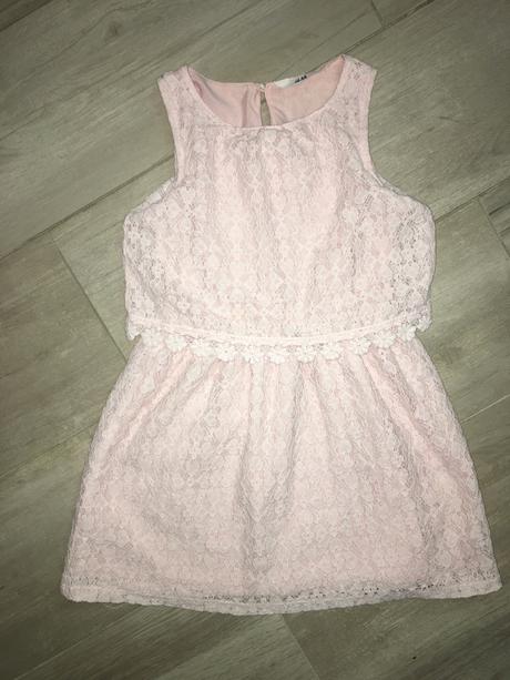 Krásne krajkové šaty aj na slávnosť, h&m,110