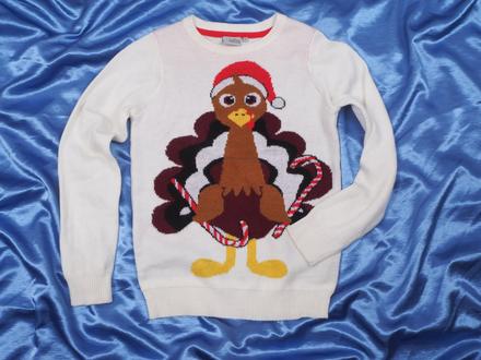 Kvalitný čierny vianočný pulover 9th avenue, 38