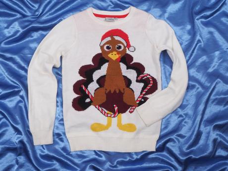 Kvalitný čierny vianočný pulover 9th avenue, 38