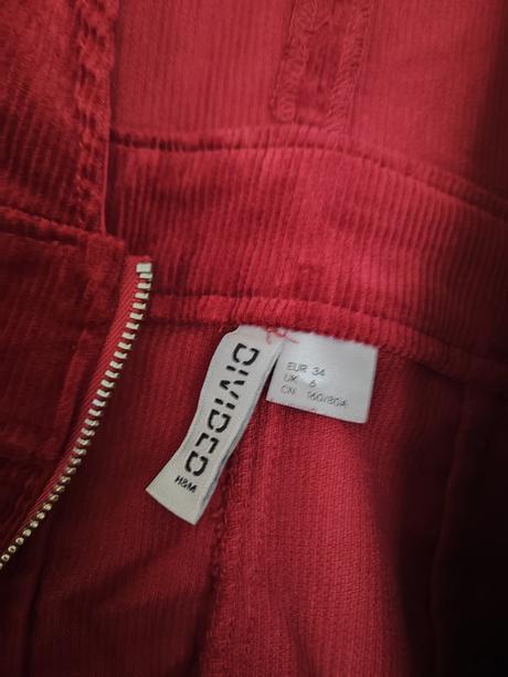 Menčestrová sukňa na traky h&m, h&m,xs