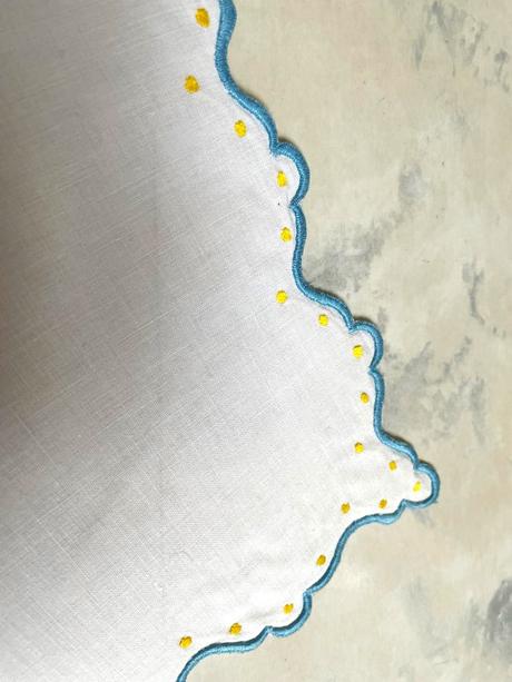 Starožitné bavlnené prestieranie, 