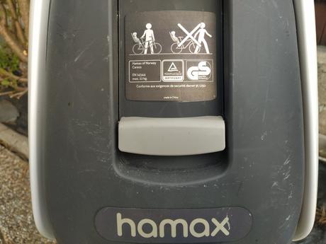 Hamax caress c3, cyklistická detská sedačka.,