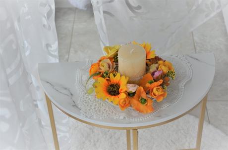 Jesenný venček na sviečku alebo zavesenie, 