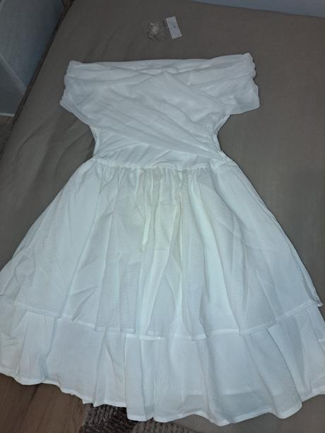 Dievčenské šaty - biele - nové - m, m