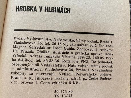 Hrobka v hlbinách-vyd.1989, 