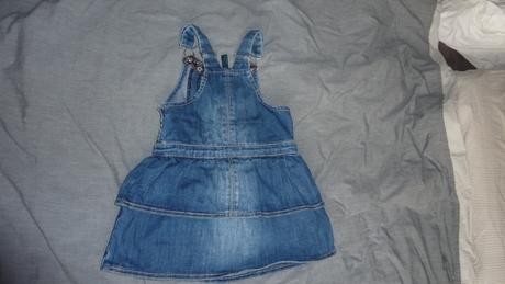 Riflové šaty, benetton,92