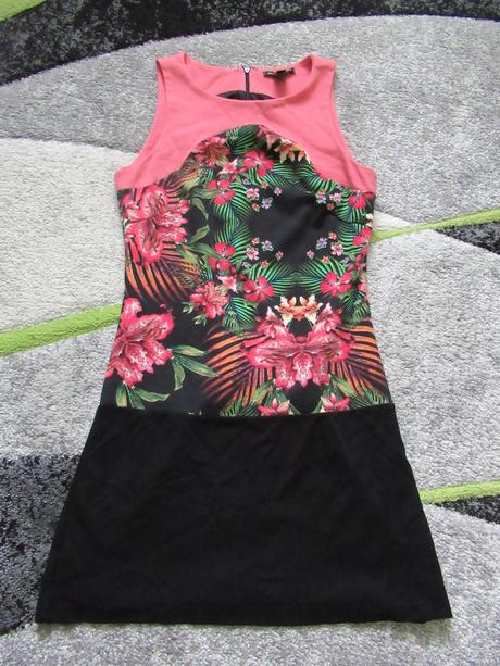 Kvietkované šaty, mango,s