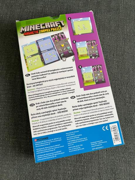 Minecraft lego a magnetické puzzle, 
