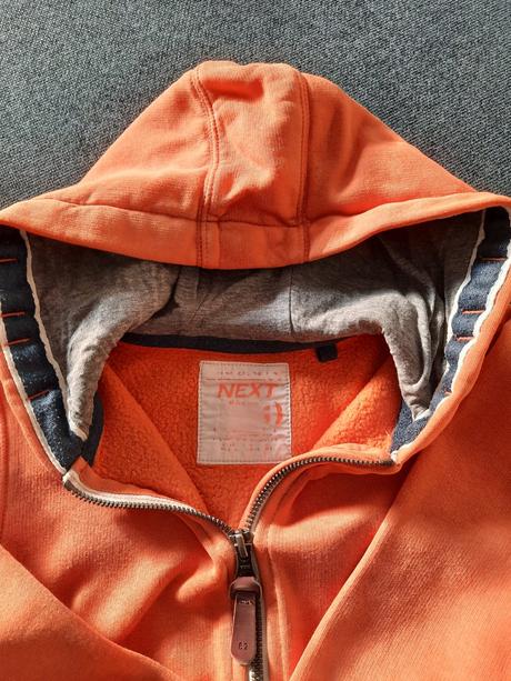 Oranžová mikina, next,104