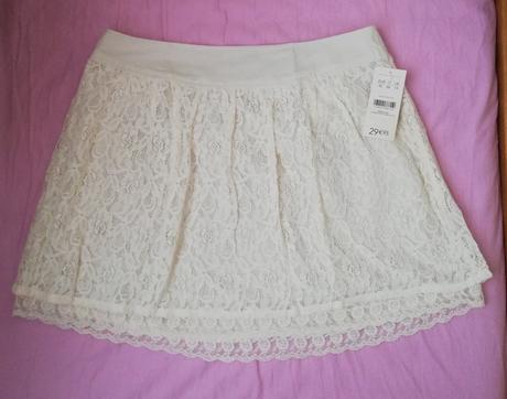 Romantická čipkovaná sukňa, camaieu,38