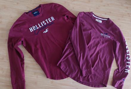 2x tričko hollister vel. s, hollister,s
