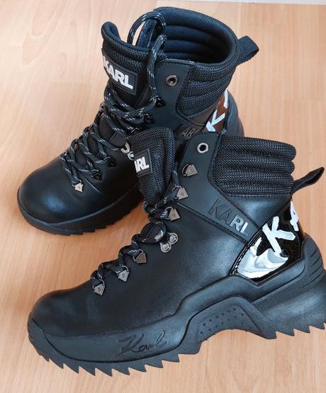 Štýlová členková obuv zn. karl lagerfeld, karl lagerfeld,39