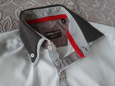 Košeľa pánska zn. 7camicie, veľ. s-m, slim strih, m