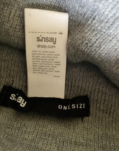 Nenosená teplá čiapka sinsay uni veľkosť, sinsay