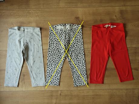 Legíny trojštvrťové h&m 122 (6-7r.) - top stav, h&m,122