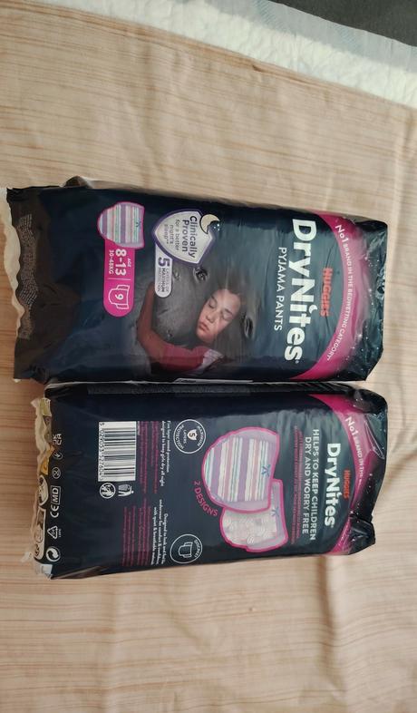 Nočné plienky, huggies