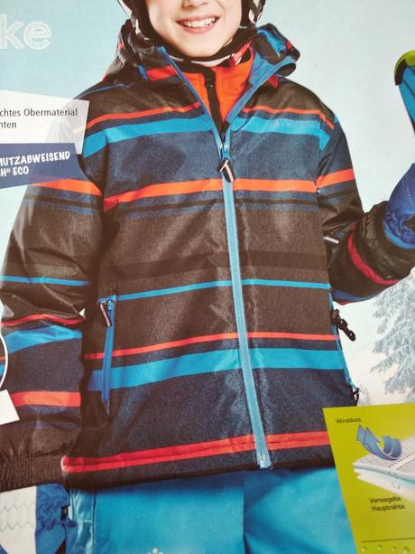 Detská nepremokavá zimná bunda, 122