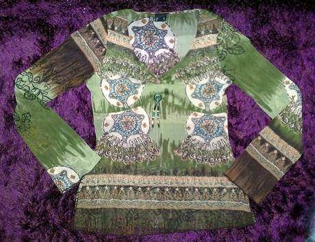 Zelenohnedá tunika v etno stýle, 34